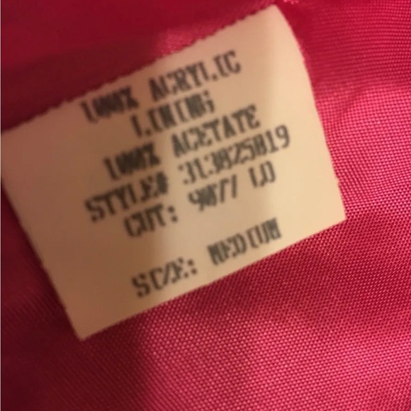 Women’s Blazer coat ‘Lily’ black white with pink Med vintage fitted made in USA - Picture 7 of 13